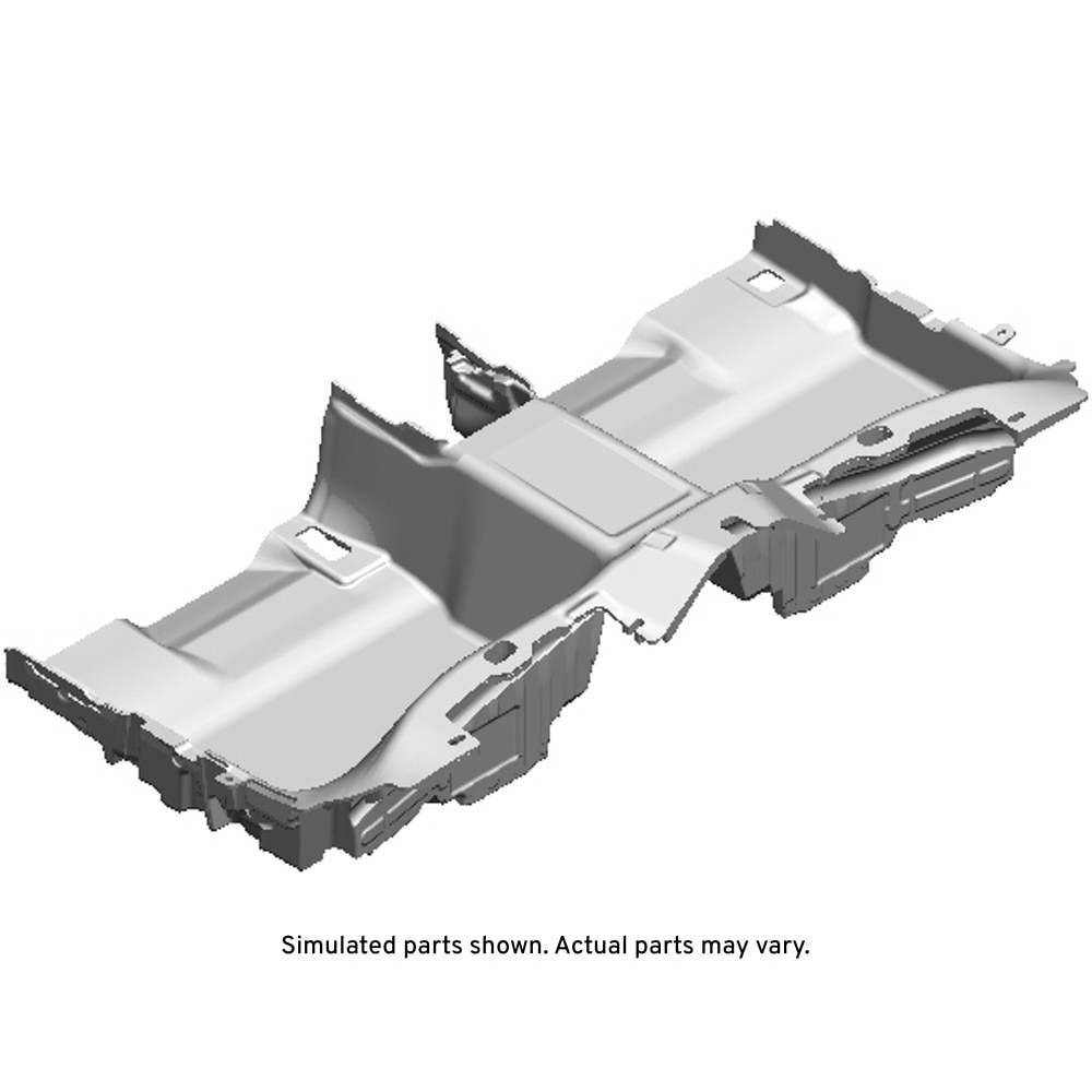GM Genuine Parts Black Rear Floor Panel Carpet