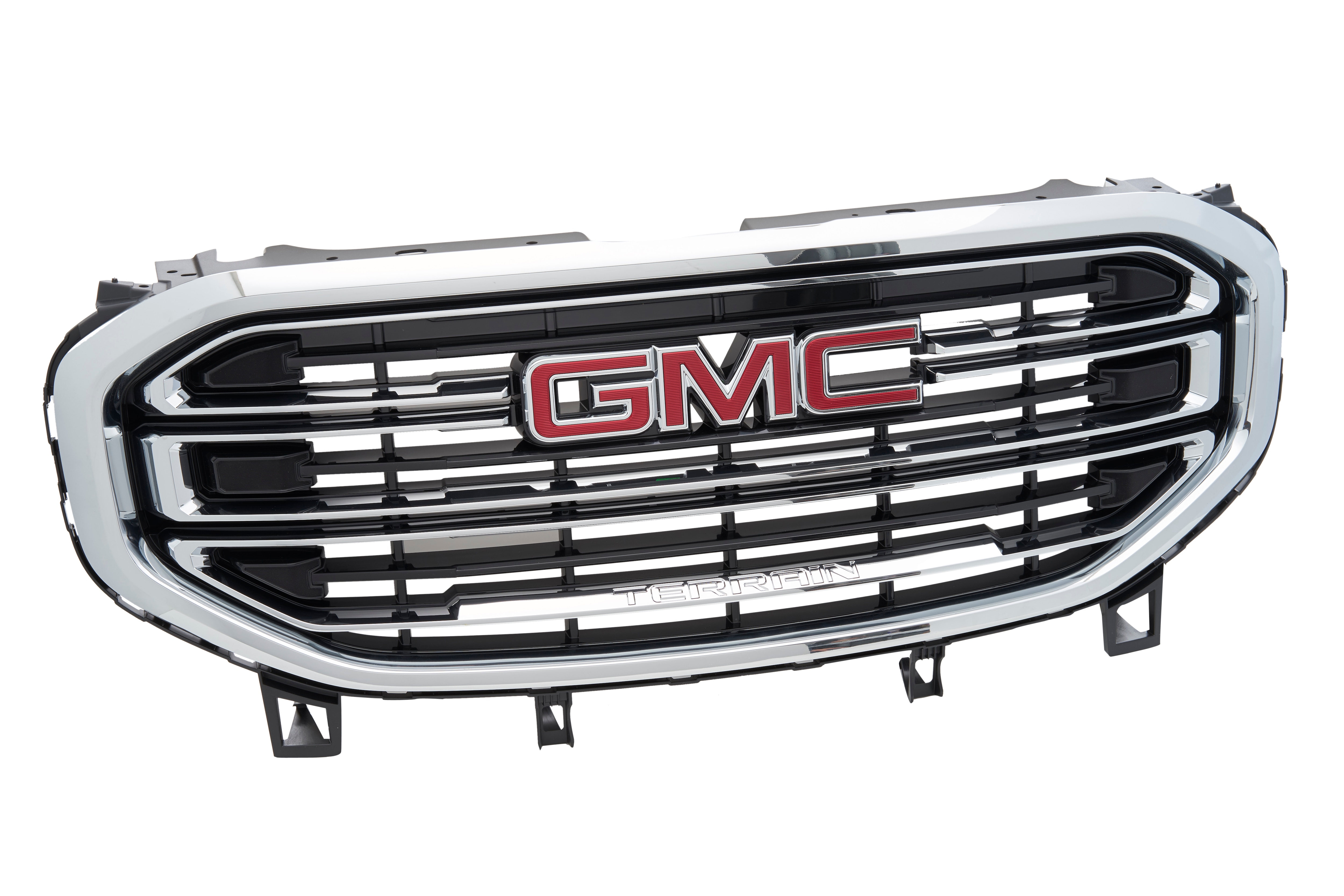 Grille in Black with Chrome Surround with GMC Logo (for Vehicles without HD Surround Vision Camera)