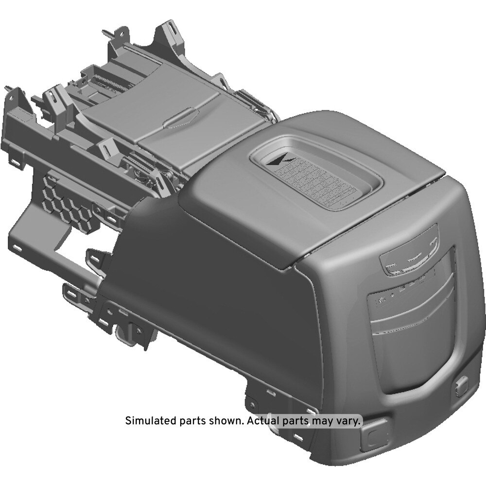GM Genuine Parts Black Front Floor Console