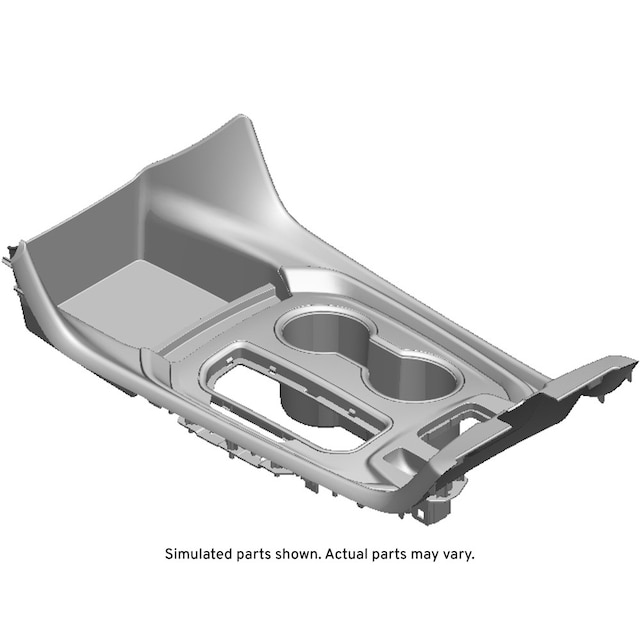 GM Genuine Parts Jet Black Front Floor Console Cup Holder Plate