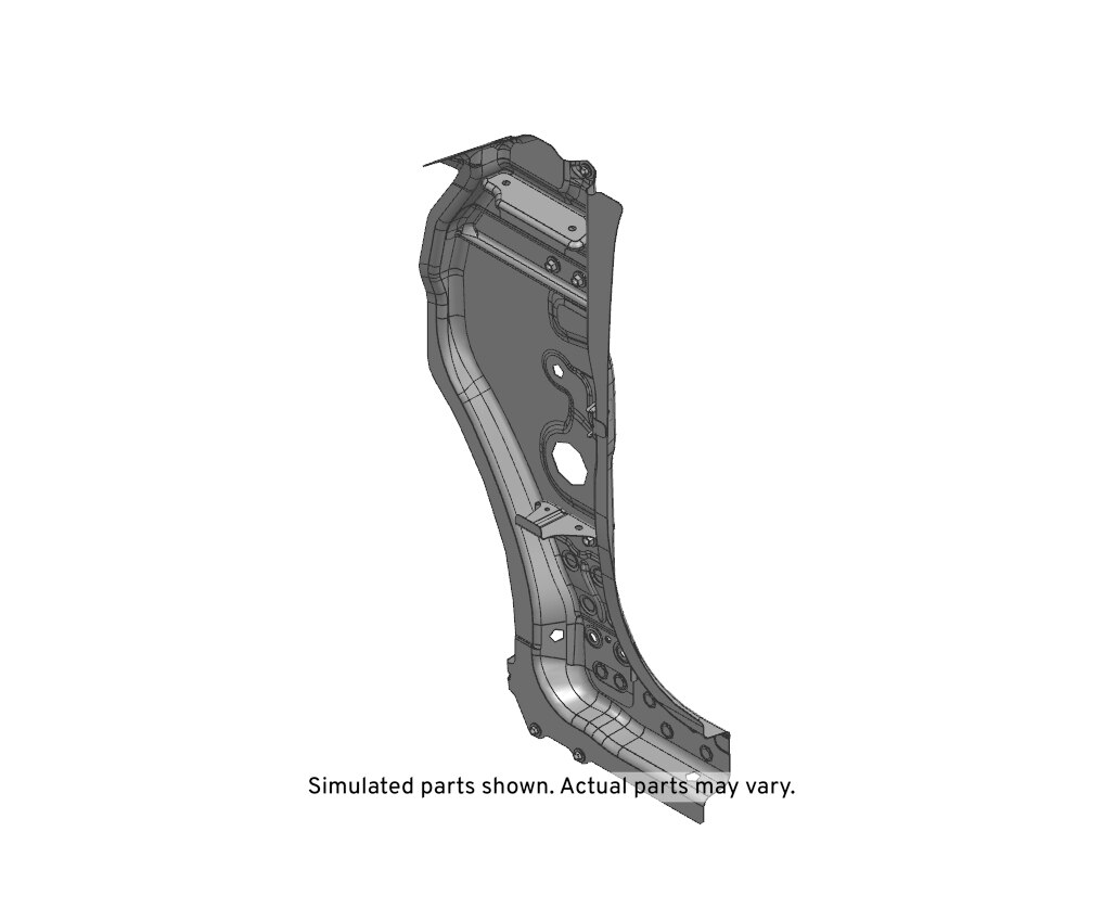 GM Genuine Parts Passenger Side Body Hinge Pillar Outer Panel Reinforcement