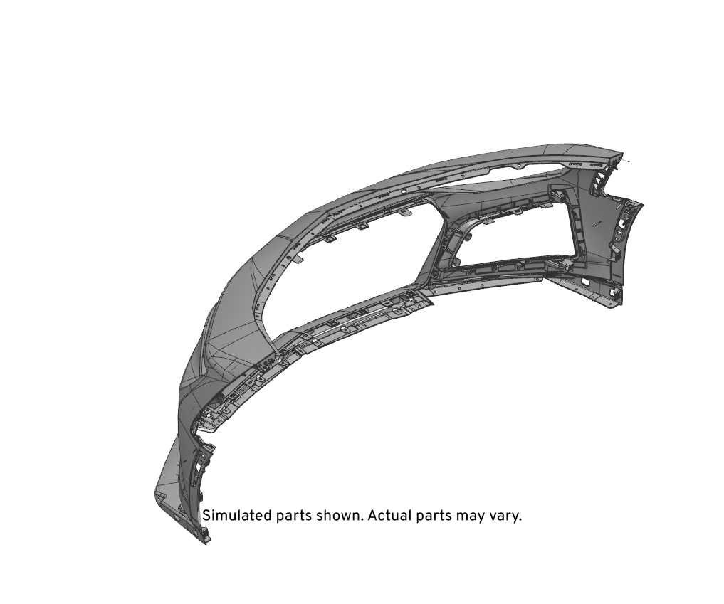 GM Genuine Parts Primed Front Bumper Fascia Package