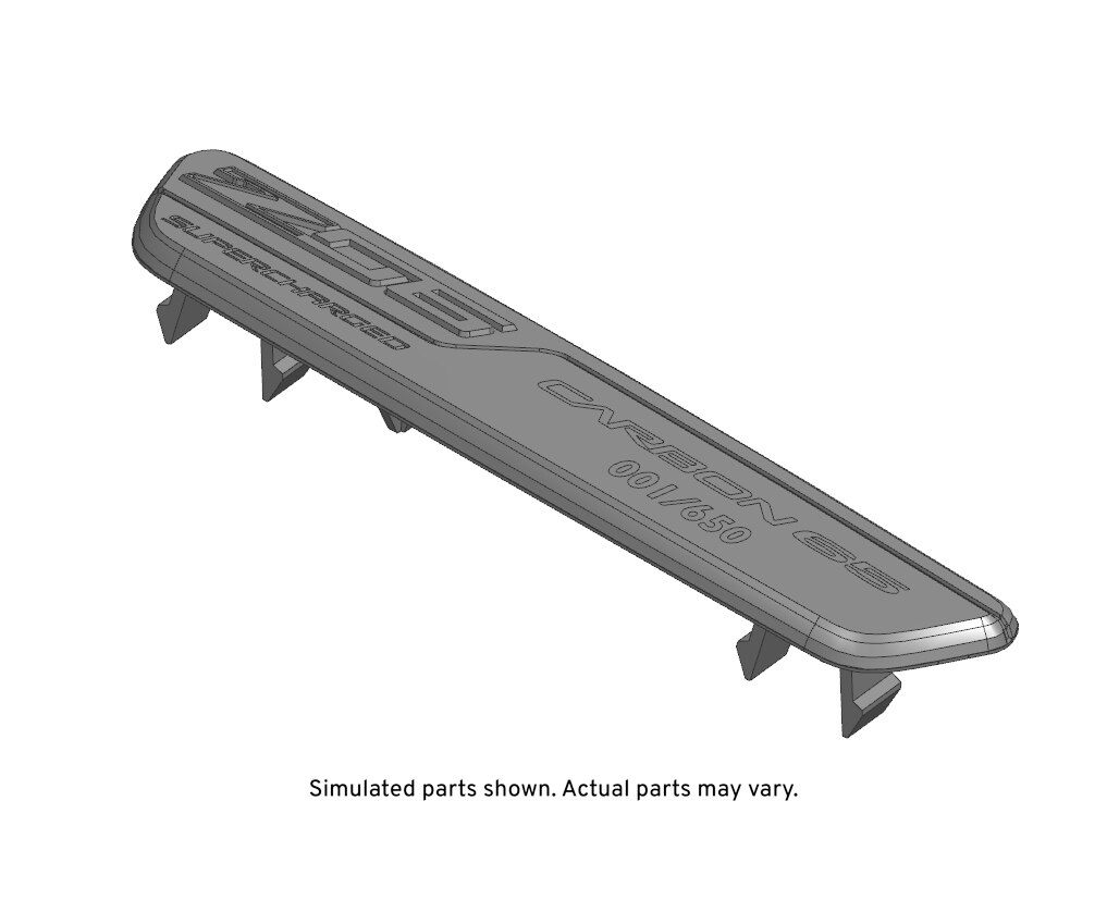 GM Genuine Parts Front Floor Console Applique with Personalized Laser Etching