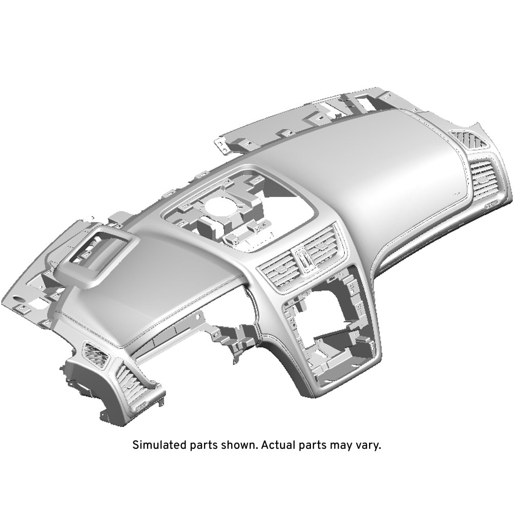 GM Genuine Parts Dark Titanium Instrument Panel Trim Pad