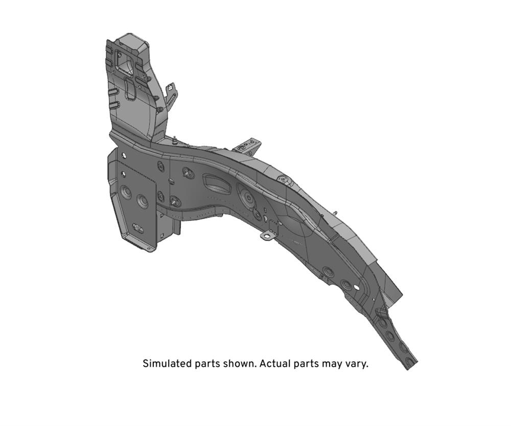 GM Genuine Parts Driver Side Front Compartment Front Lower Side Rail