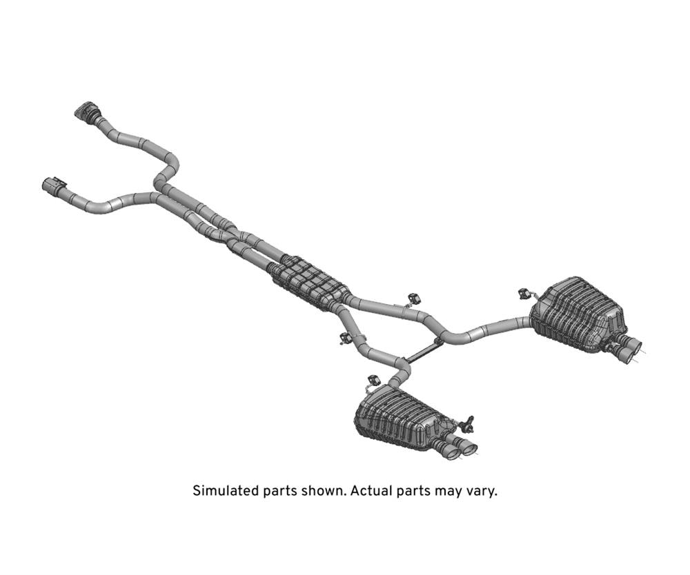GM Genuine Parts Exhaust Muffler with Exhaust Pipe