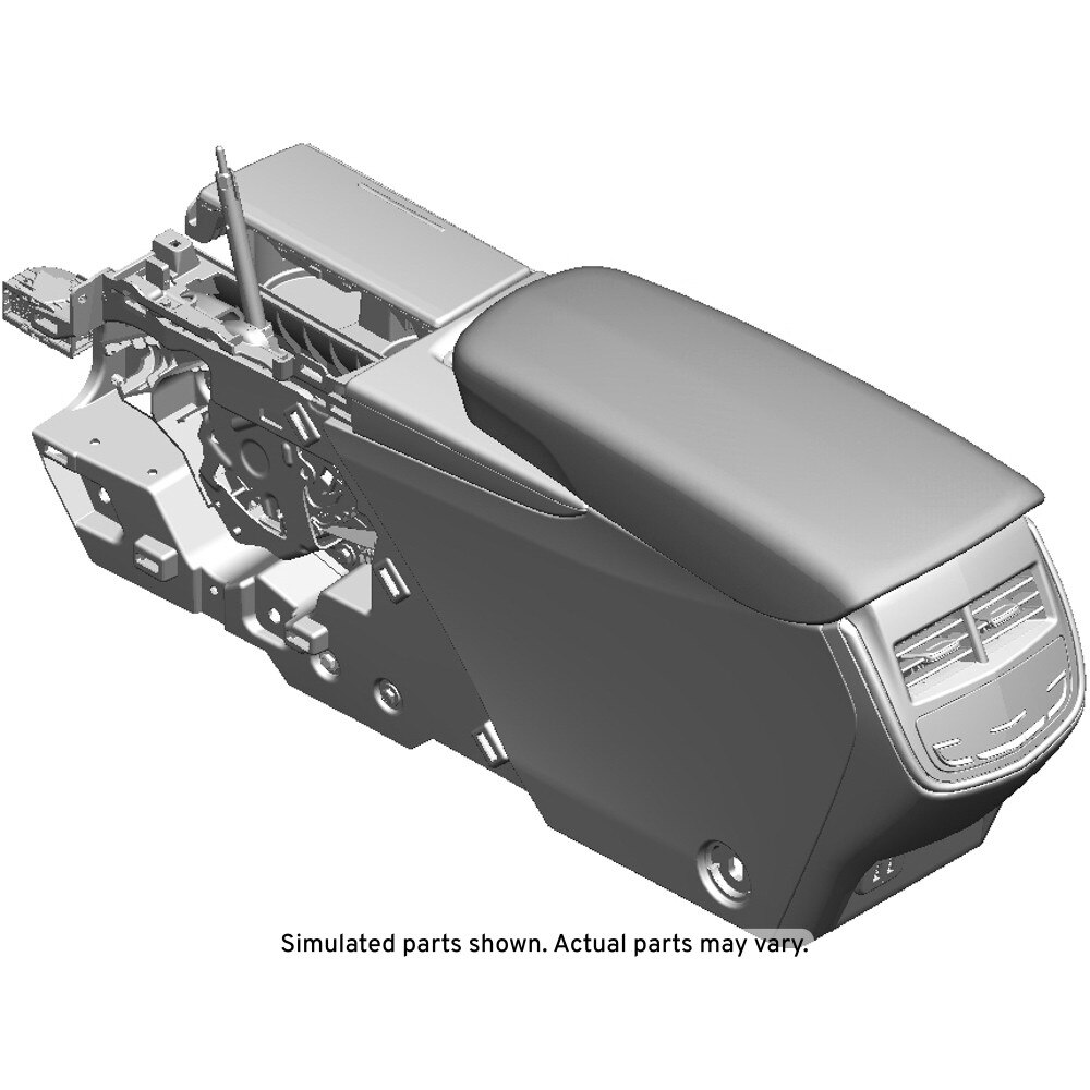 GM Genuine Parts Jet Black Front Floor Console