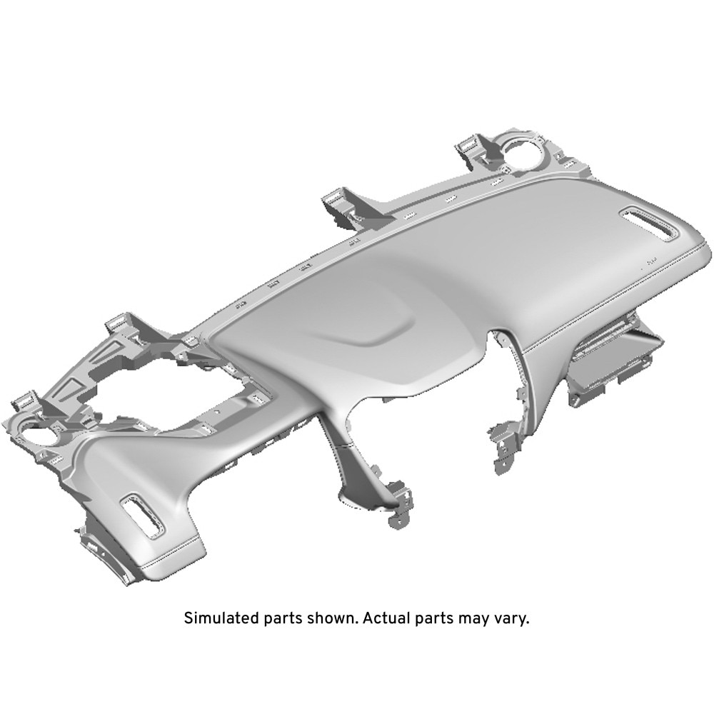 GM Genuine Parts Black Instrument Panel Upper Trim Panel