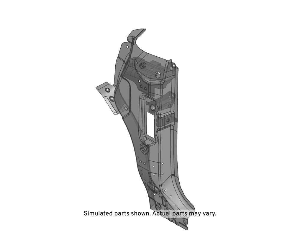 GM Genuine Parts Driver Side Body Hinge Pillar Outer Panel Reinforcement