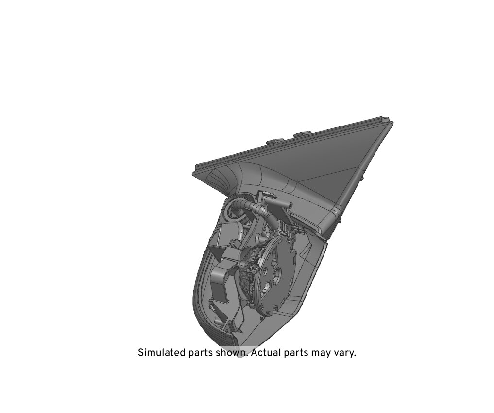 GM Genuine Parts Driver Side Door Mirror without Cover