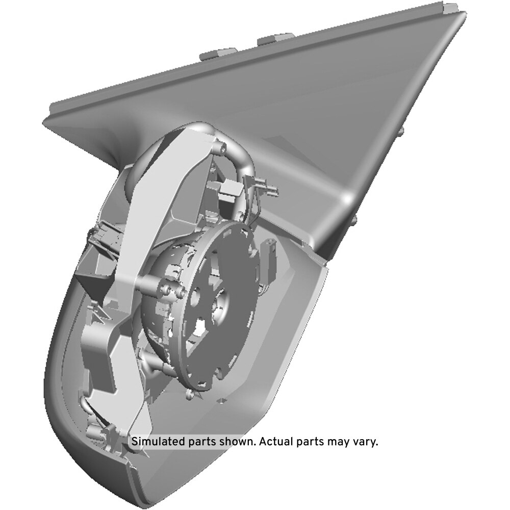 GM Genuine Parts Driver Side Door Mirror without Cover