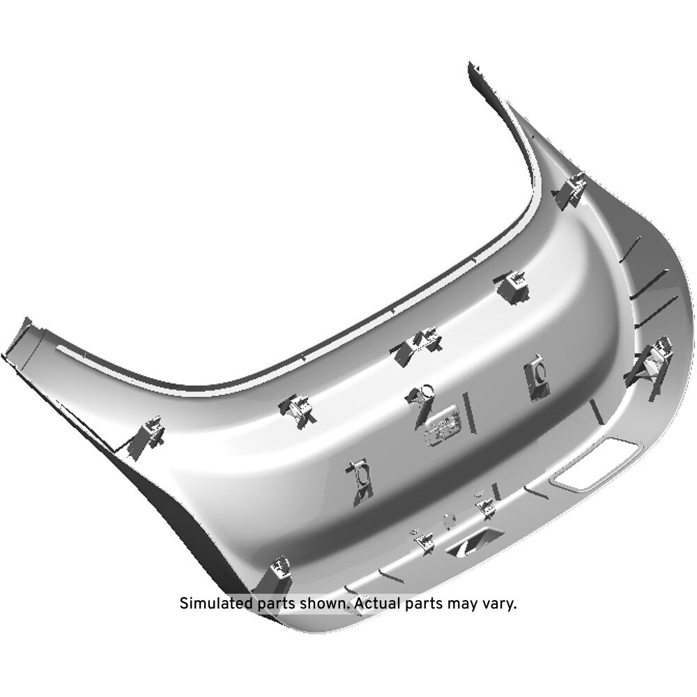 GM Genuine Parts Dark Gray Liftgate Lower Trim Finish Panel