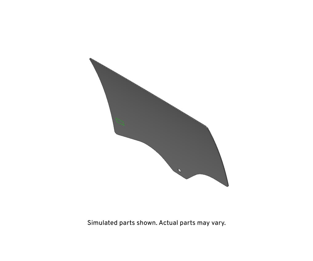 GM Genuine Parts Rear Passenger Side Door Window
