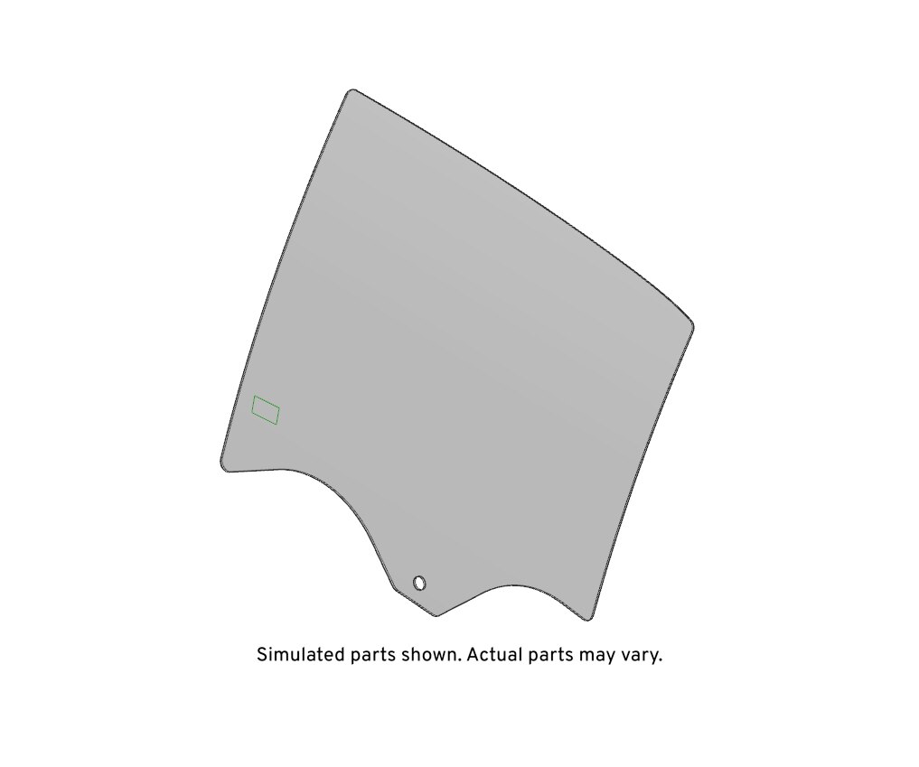 GM Genuine Parts Rear Driver Side Door Window