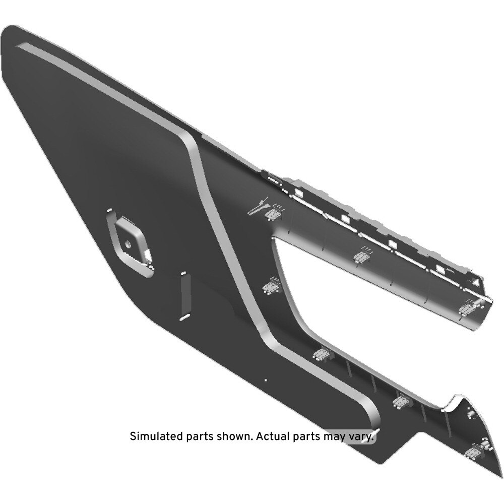 GM Genuine Parts Black Passenger Side Front Floor Console Extension Panel