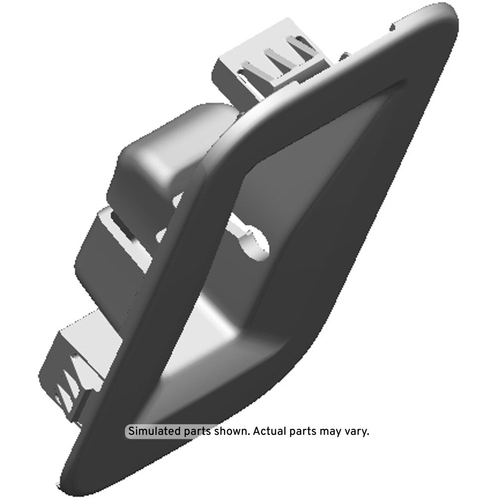 GM Genuine Parts Light Ash Gray Rear Seat Anchor Plate Bezel