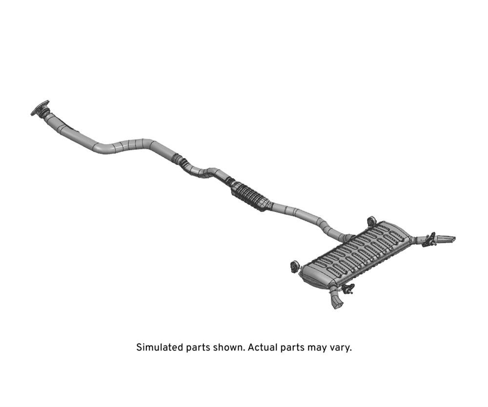 GM Genuine Parts Exhaust Muffler with Exhaust Aftertreatment