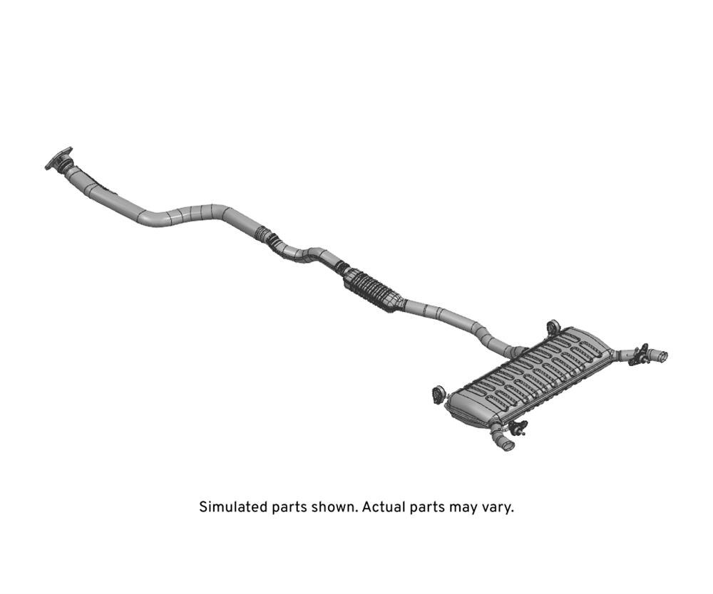 GM Genuine Parts Exhaust Muffler Assembly with Aftertreatment
