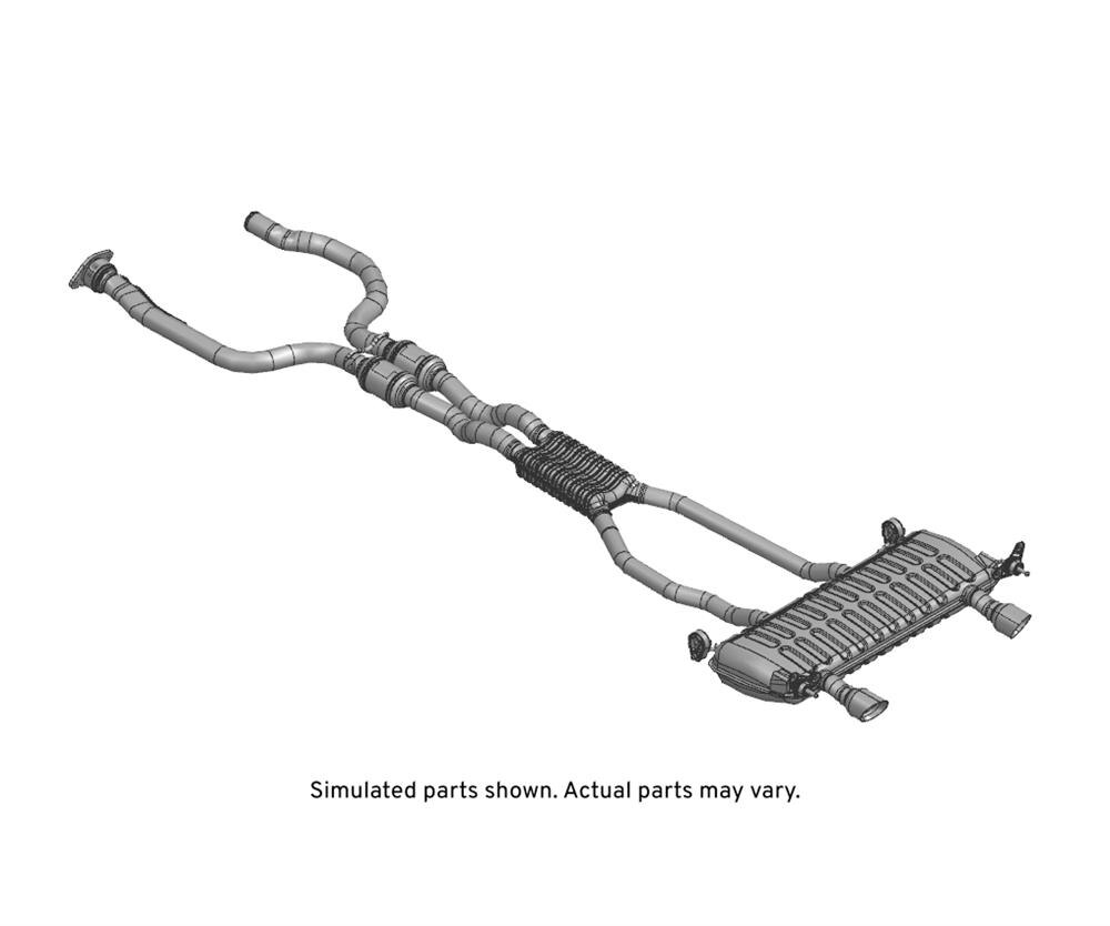 GM Genuine Parts Exhaust Muffler with Exhaust Aftertreatment