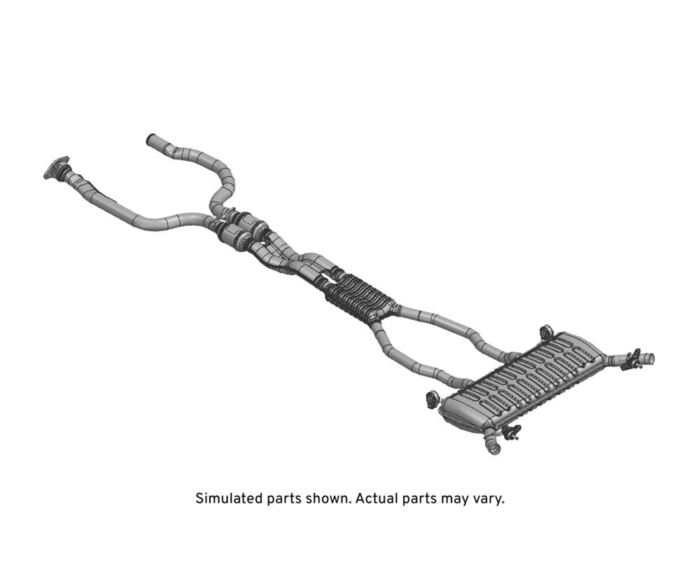 GM Genuine Parts Exhaust Muffler with Exhaust Aftertreatment