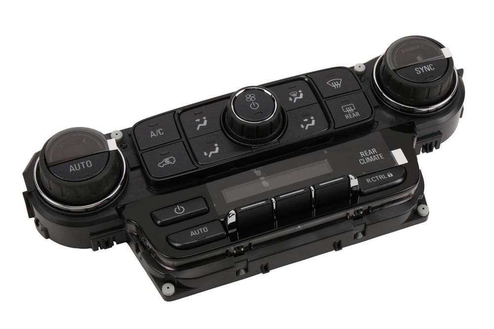 GM Genuine Parts Black Carbon Heating and Air Conditioning Control Panel Assembly