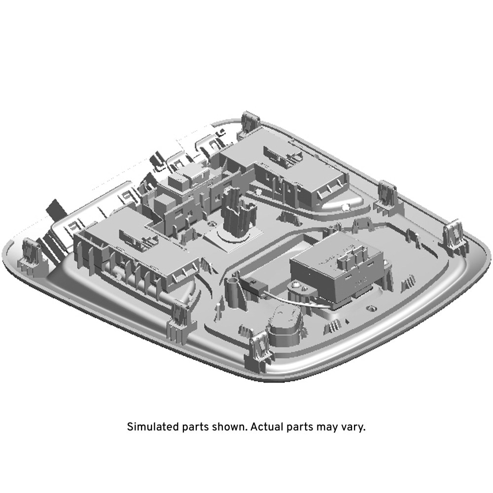 GM Genuine Parts Light Platinum Roof Console