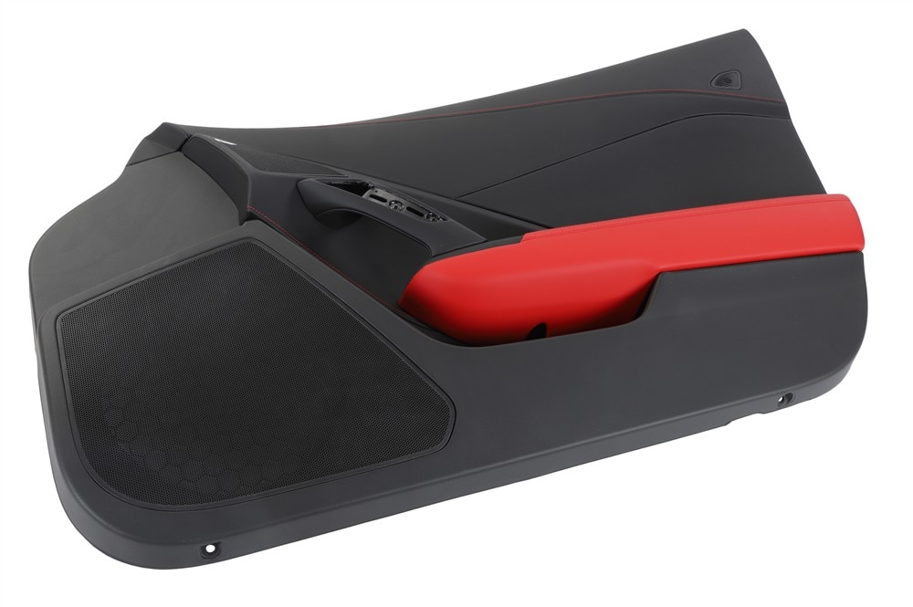 GM Genuine Parts Red Front Passenger Side Door Interior Trim Panel