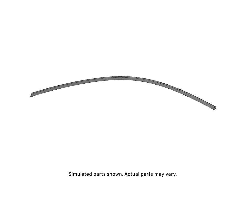 GM Genuine Parts Black Front Driver Side Door Window Upper Reveal Molding