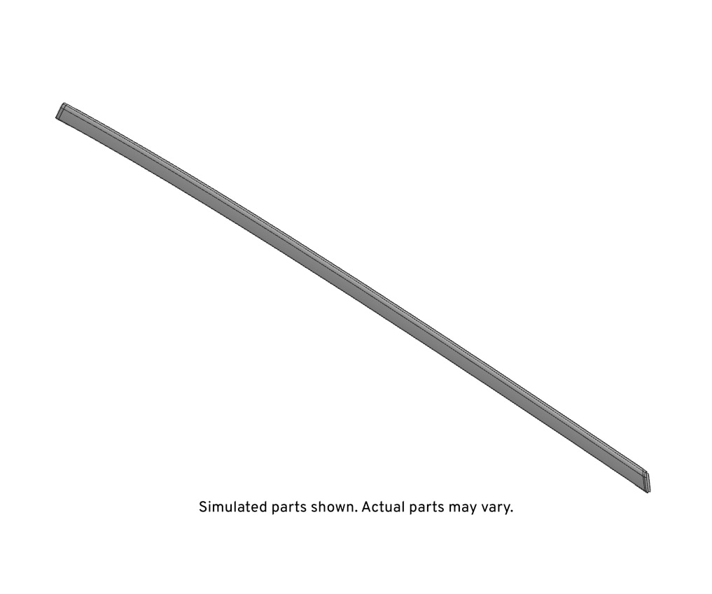 GM Genuine Parts Black Rear Driver Side Door Window Upper Reveal Molding