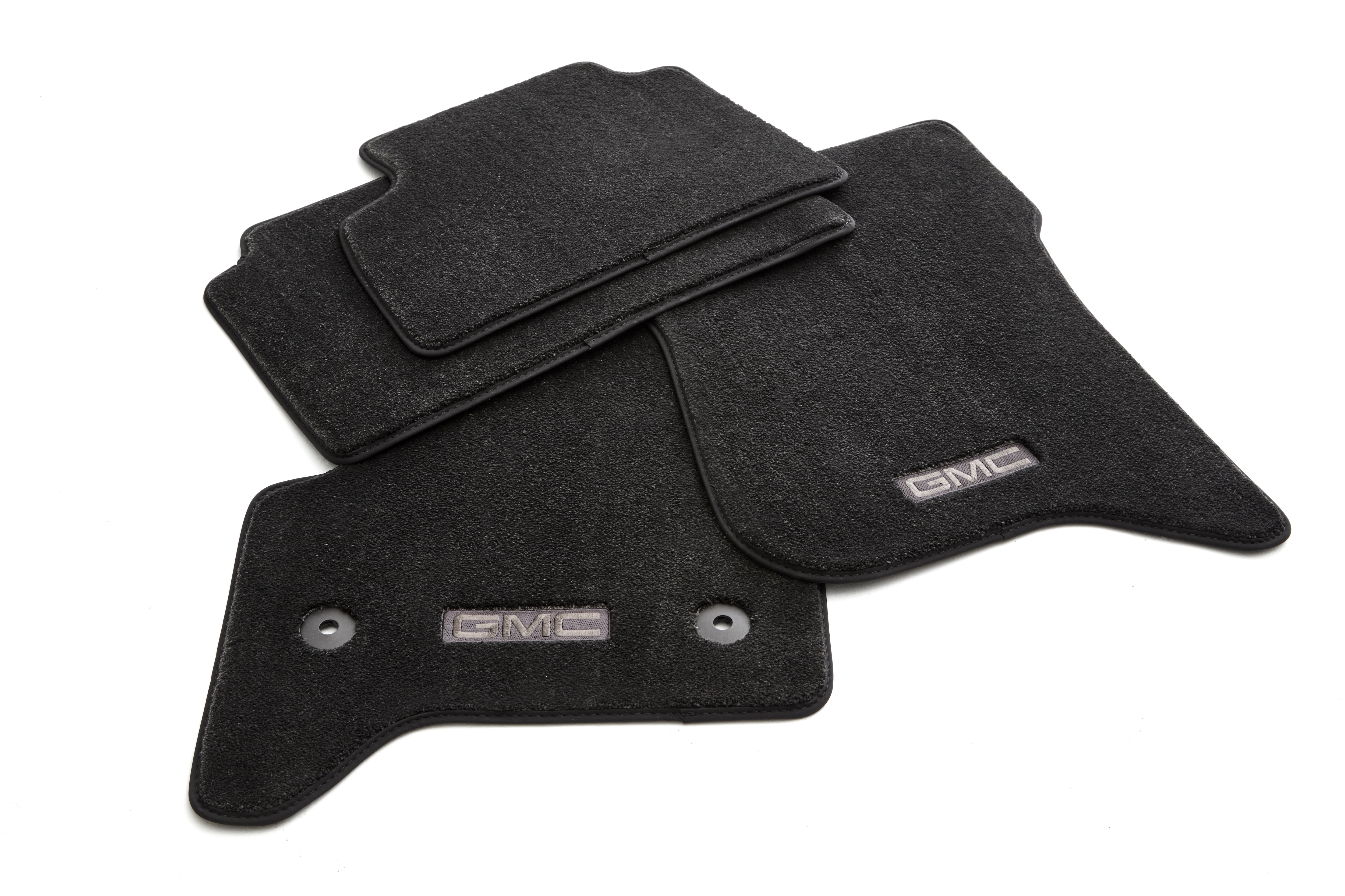 First- and Second-Row Premium Carpeted Floor Mats in Jet Black