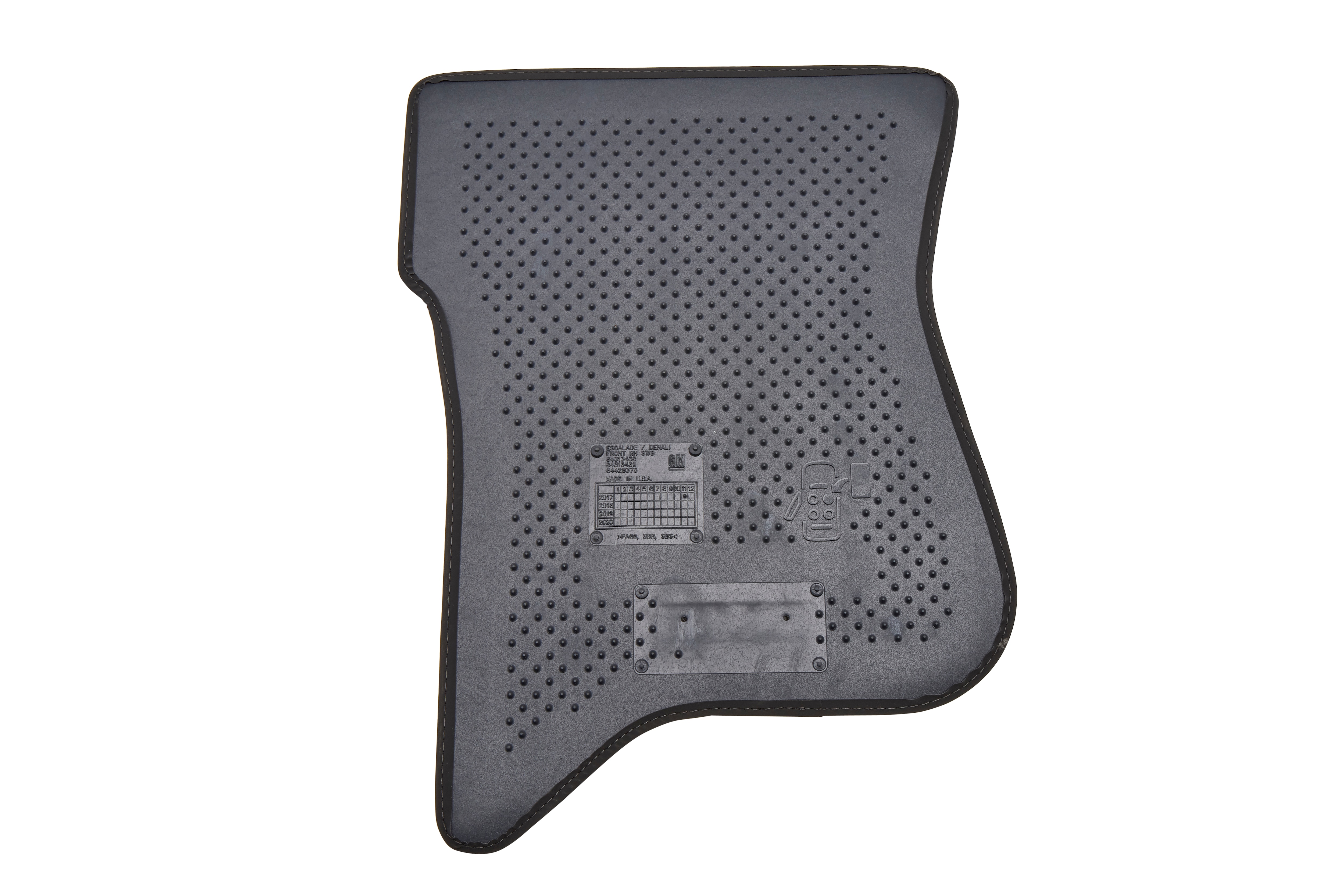 First- and Second-Row Premium Carpeted Floor Mats in Jet Black