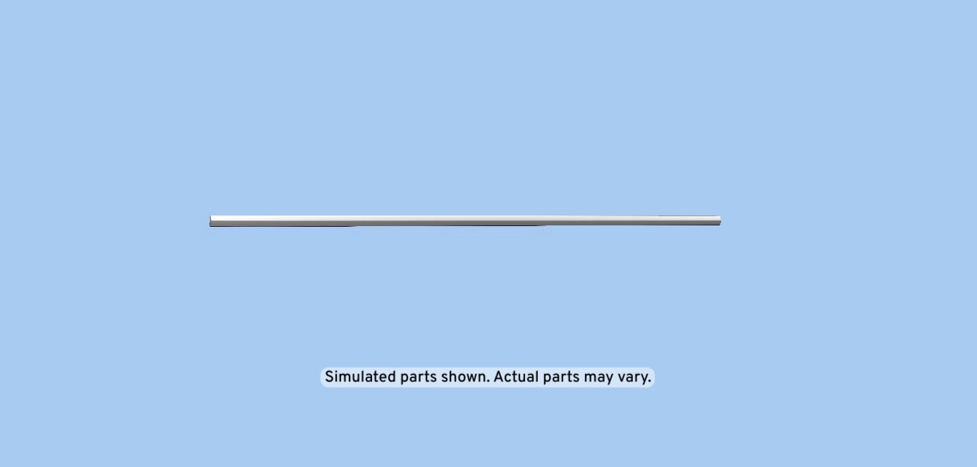 GM Genuine Parts Front Passenger Side Door Molding