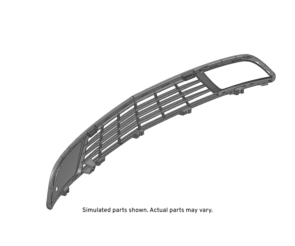 GM Genuine Parts Black Front Lower Grille