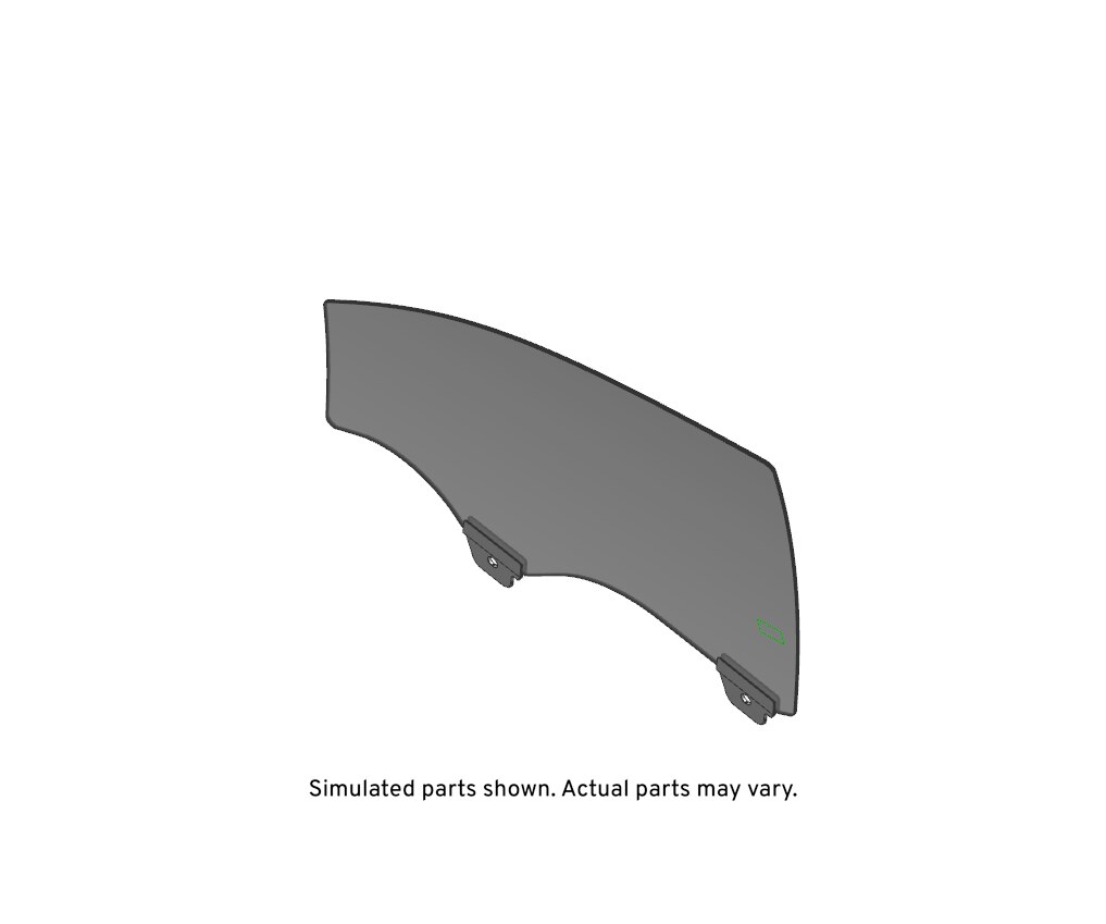 GM Genuine Parts Front Passenger Side Door Window