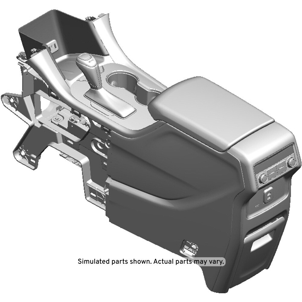 GM Genuine Parts Ash Gray Front Floor Console