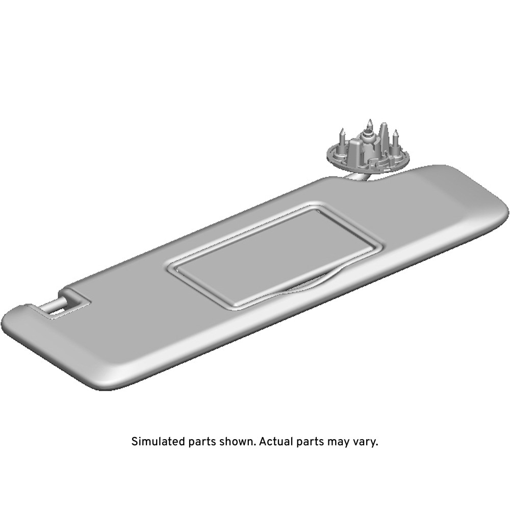 GM Genuine Parts Light Ash Gray Passenger Side Sunshade