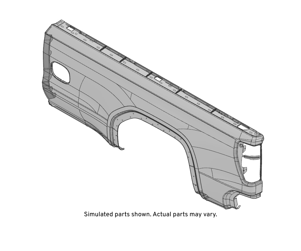 GM Genuine Parts Driver Side Pickup Box Outer Side Panel
