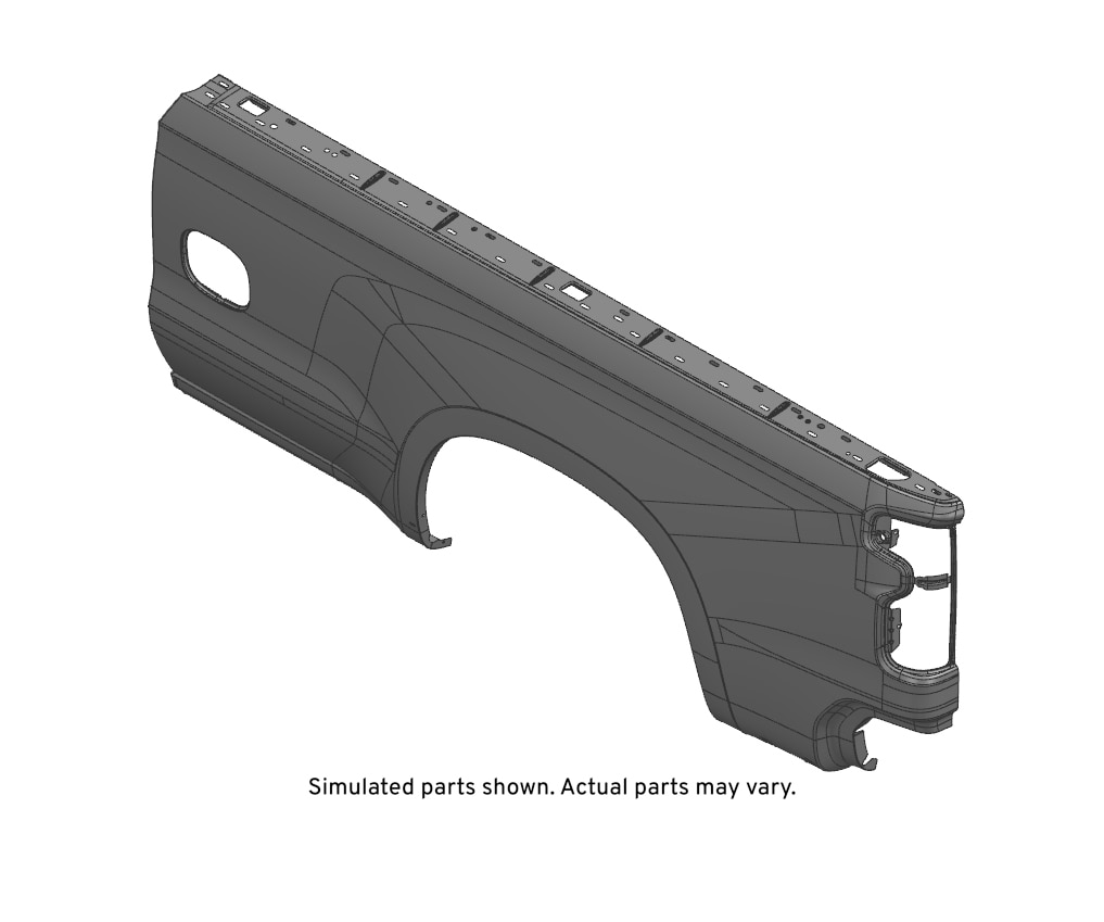 GM Genuine Parts Driver Side Pickup Box Outer Side Panel