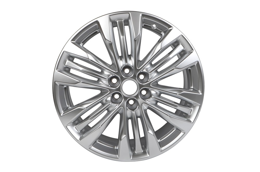 GM Genuine Parts Sterling Silver 20x8.0in Aluminum Front and Rear Wheel