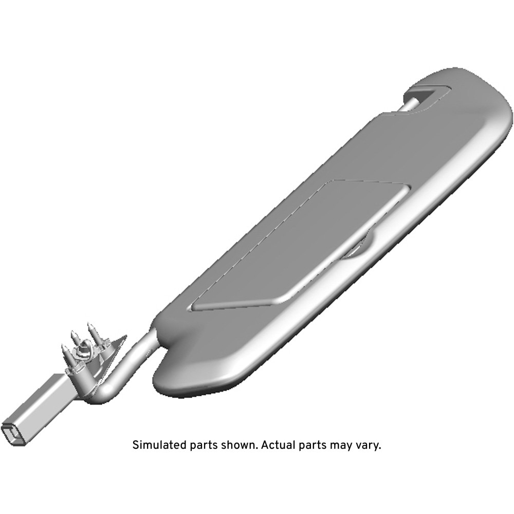 GM Genuine Parts Light Ash Gray Driver Side Sunshade