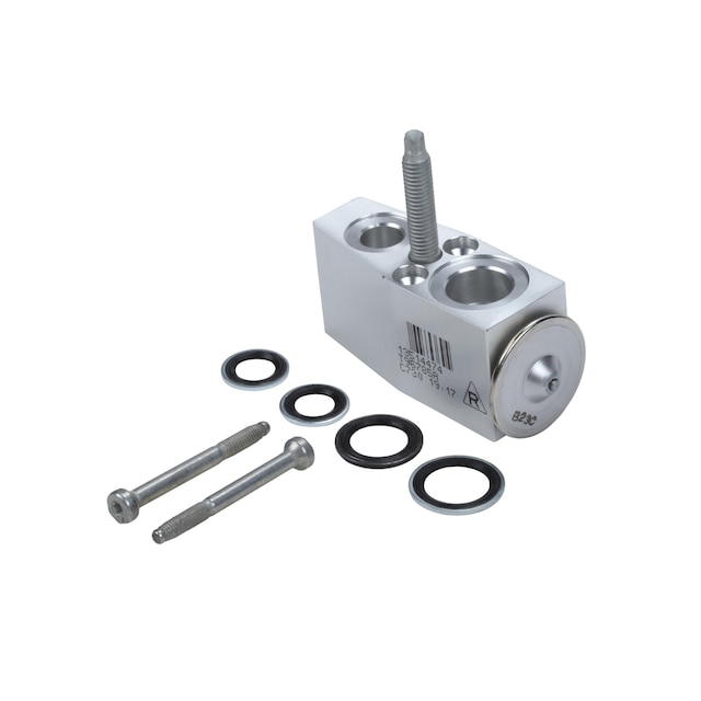 GM Genuine Parts Air Conditioning Thermal Expansion Valve Kit with Tube Seals, Valve Seals, Valve, Stud, and Bolts