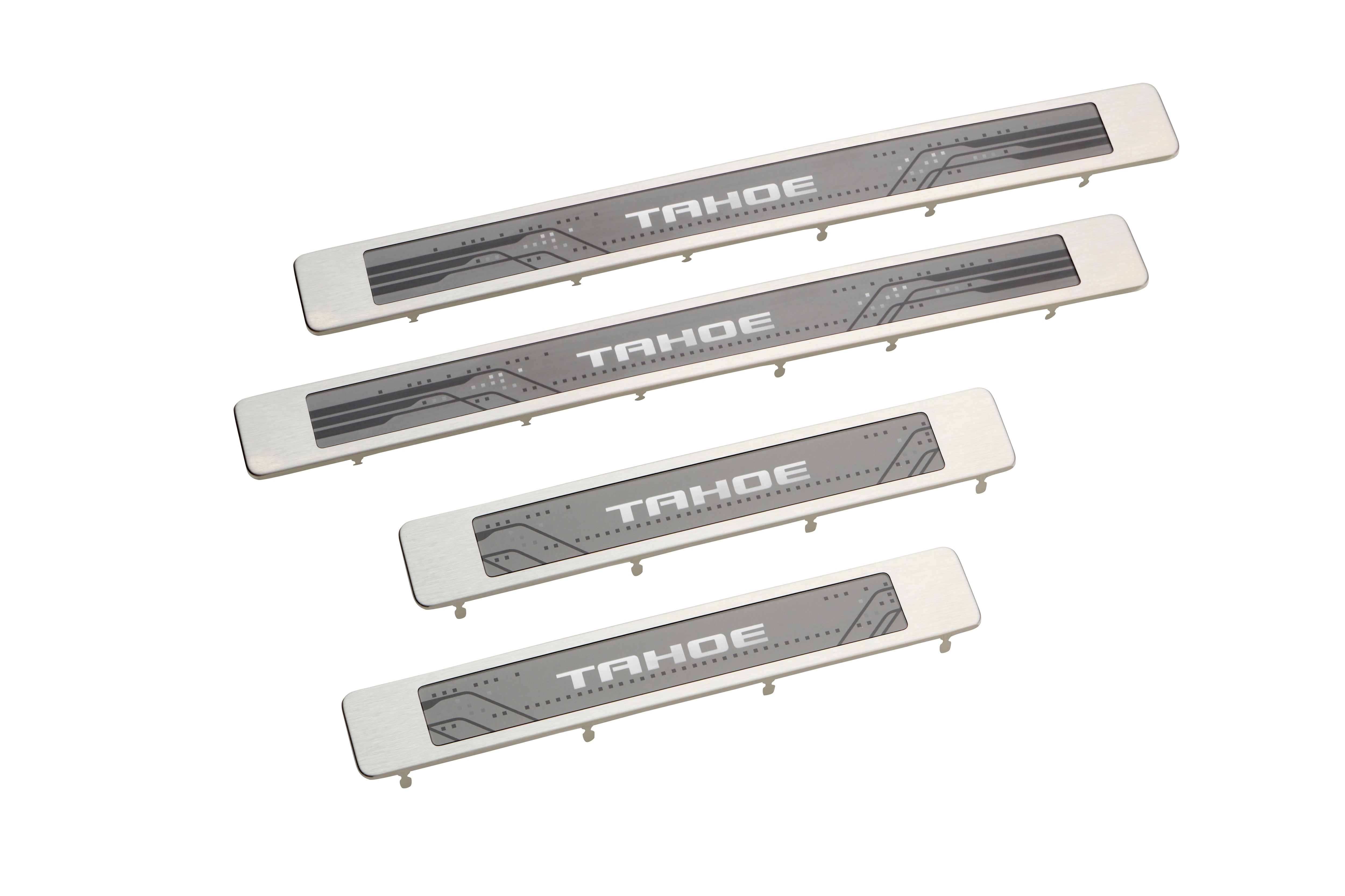 Illuminated Front and Rear Door Sill Plates with Tahoe Script