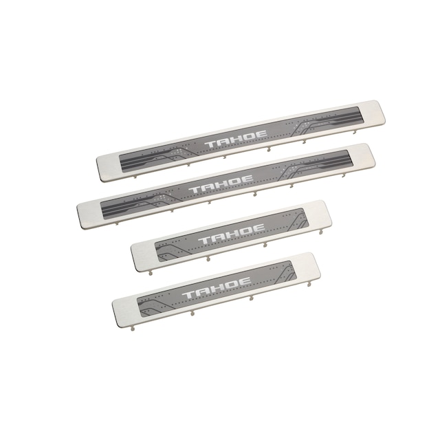 Illuminated Front and Rear Door Sill Plates with Tahoe Script