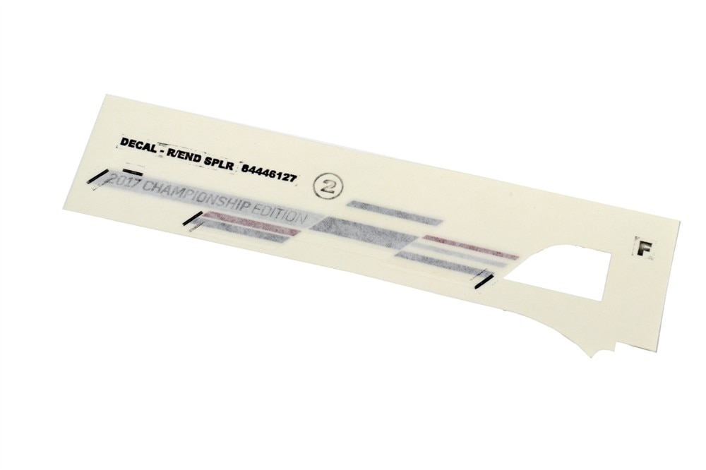 GM Genuine Parts Rear End Spoiler Decal