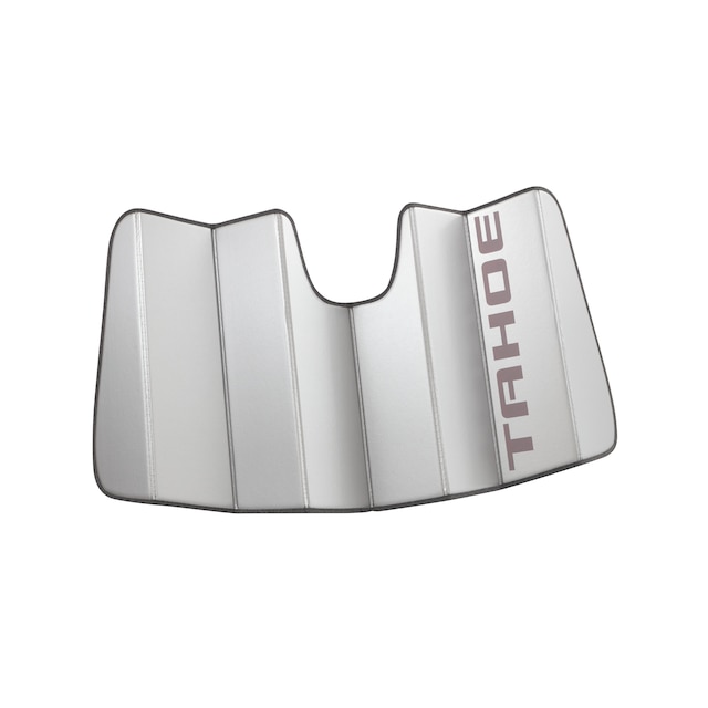 Front Reflective Windshield Sunshade Package in Silver with Tahoe Script