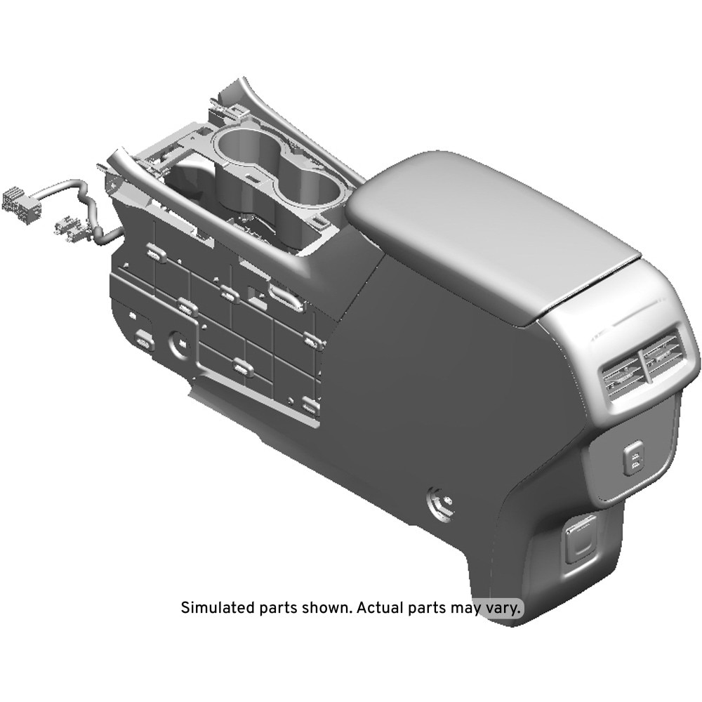 GM Genuine Parts Black Front Floor Console