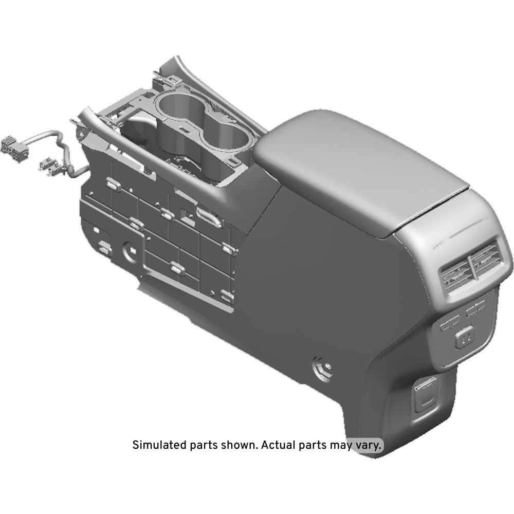 GM Genuine Parts Black Front Floor Console