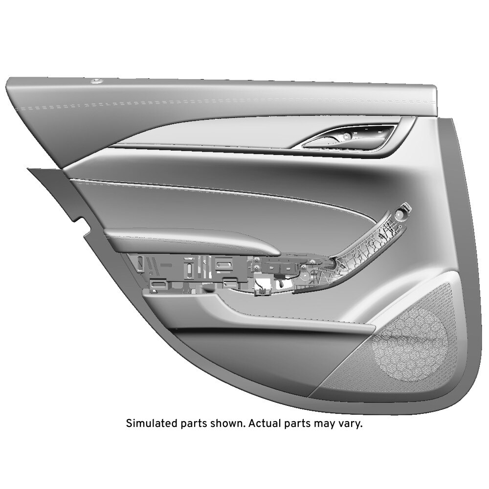 GM Genuine Parts Black Rear Driver Side Door Trim