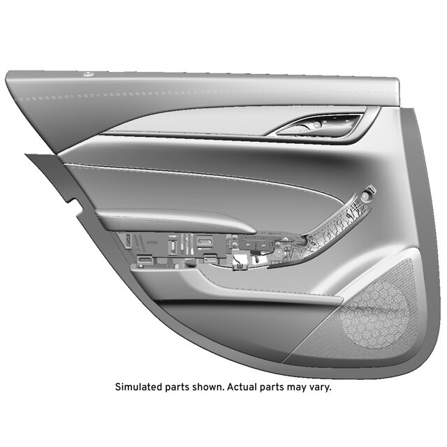 GM Genuine Parts Black Rear Driver Side Door Trim