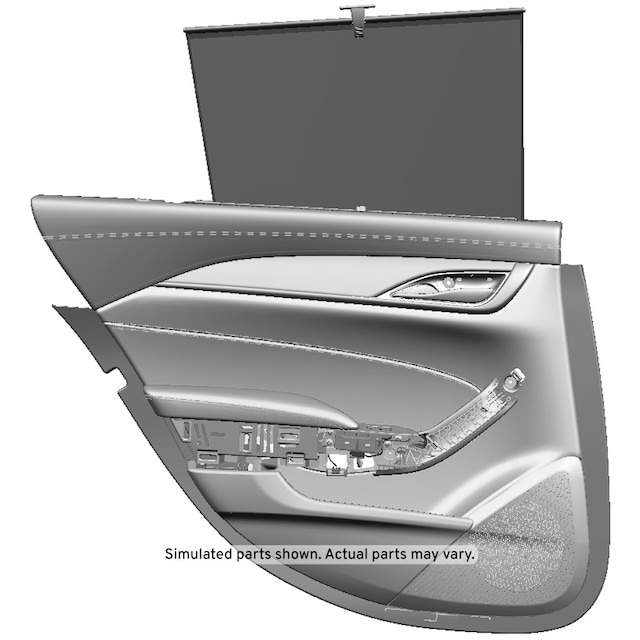 GM Genuine Parts Jet Black Passenger Side Door Interior Trim Panel